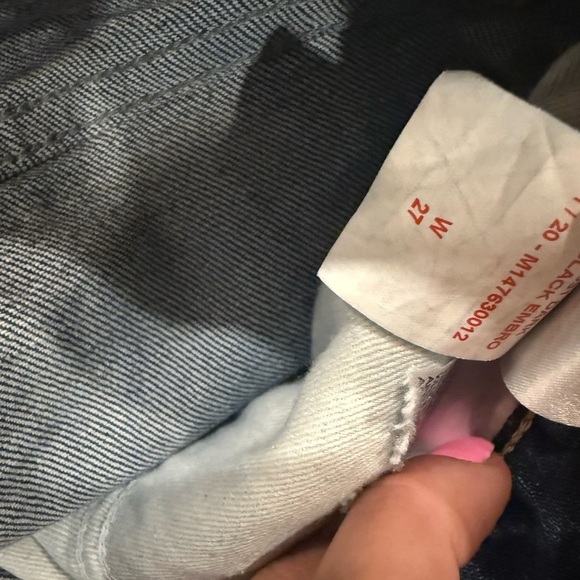 Calvin Klein Women's Dark Blue Jean Shorts - Picture 3 of 3